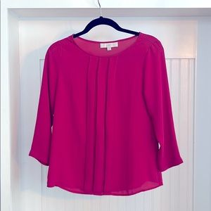 LOFT Fuchsia top